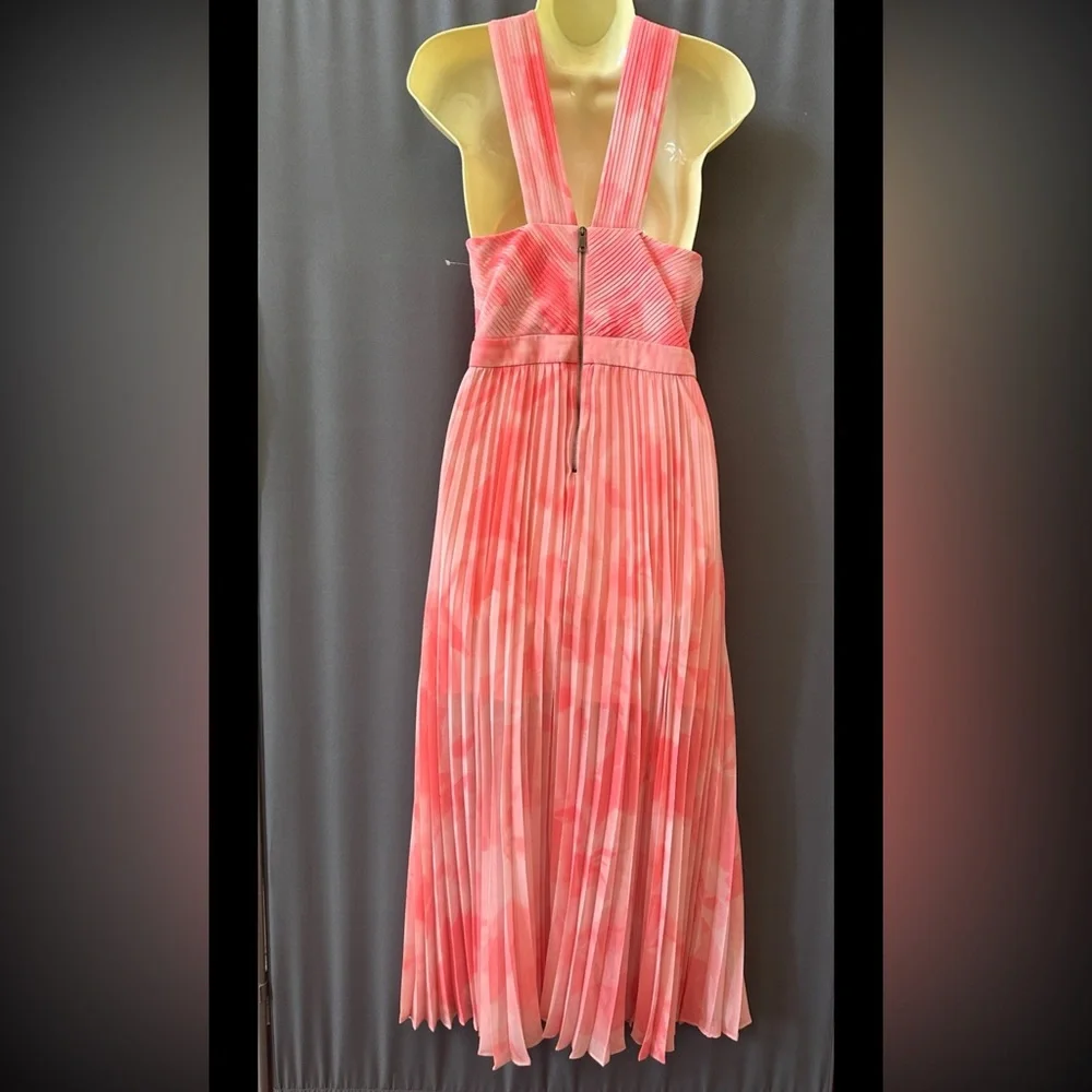 Ted Baker chiffon,pleated, midi, Fully Lined Dress,TB2=USA6, new - Picture 4 of 9